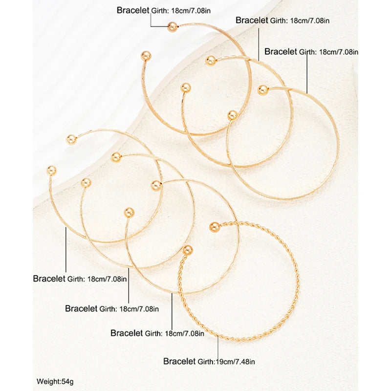 Set of 7 Women’s Bracelets Elegance & Style in Every Deta